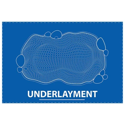 UnderGuard 25 By 30 Foot Polypropylene Nonwoven Geotextile Underlayment Protective Liner Sheet For Koi Ponds, Water Features, And Landscaping - Image 3