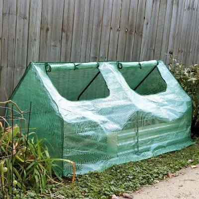 Sunnydaze Decor Sunnydaze Outdoor Portable Plant Shelter Mini Greenhouse With Double Zipper Doors And Cover - Green - Image 7