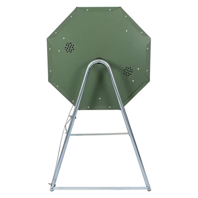 Jora Composters JK270A 70 Gallon Dual Chamber Galvanized Steel Backyard Composter Tumbler Bin For High Temperature Outdoor Composting, Green - Image 2