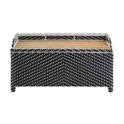 2pc Maksville Aluminum Patio Loveseat & Storage Bench - MiBasics - Image 10