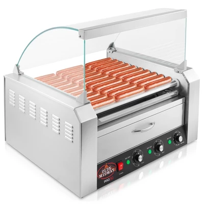 Olde Midway Electric Hot Dog Roller Grill Machine With Bun Warmer, Commercial Grade - Image 10