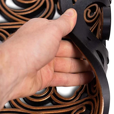 BirdRock Home Rubber Stepping Stone Tiles - 12 X 12" - Set Of 3 - Copper - Image 2