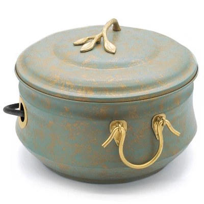 Steel Sedona Hose Pot With Lid - Green - Good Directions - Image 3