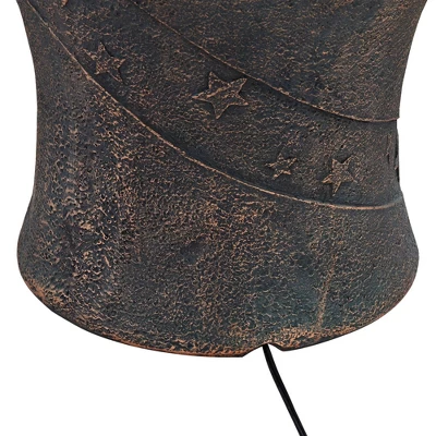 John Timberland Crescent Moon Modern Bubbler Outdoor Floor Water Fountain With LED Light 34" For Yard Garden Patio Home Deck Porch Exterior Balcony - Image 5