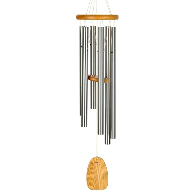Woodstock Wind Chimes Signature Collection, Chimes Of Lun, 36'' Silver Wind Chime LWS - Image 2