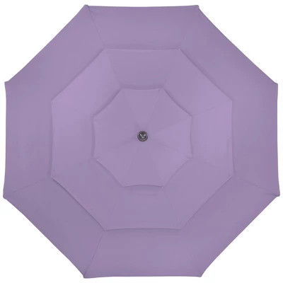 Northlight 9.75ft Outdoor Patio Market Umbrella With Hand Crank And Tilt, Purple