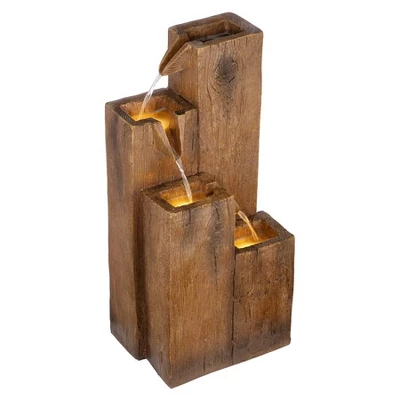 Design Toscano Old Trail Post Cascading Waterfall Garden Fountain - Image 6