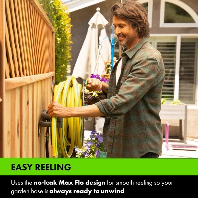 Yard Butler Swivel Hose Reel - Wall Mounted - Heavy Duty Metal Garden Hose Holder With 180 Degree Swivel - ISRWM-180 - Image 2