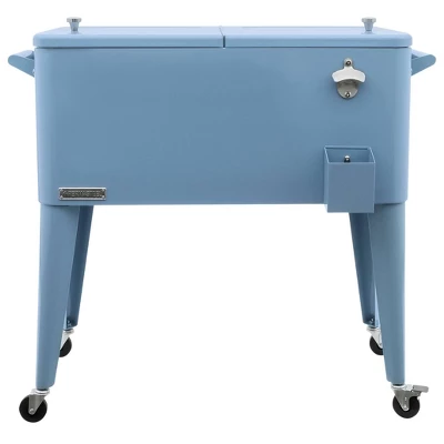 80qt Portable Rolling Patio Cooler - Permasteel - Image 13