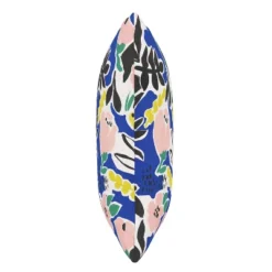 18" X 18" Outdoor Throw Pillow Parker Floral Cobalt - Skyline Furniture