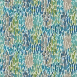 2pk Make It Rain Wicker Outdoor Seat Cushion Cerulean Blue - Pillow Perfect