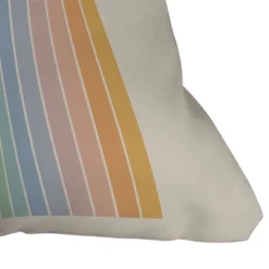 Colour Poems Gradient Arch Rainbow Outdoor Throw Pillow - Deny Designs