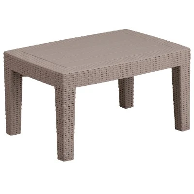 Flash Furniture Rattan Coffee Table - Image 11