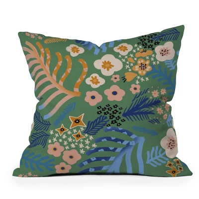 Flowers Whisper Outdoor Throw Pillow - Deny Designs - Image 4