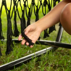 10" Fringe Outdoor Fabric Hammock Black - Threshold™