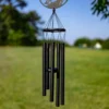 Dawhud Direct 38" H Howling Wolf Wind Chimes For Outdoor
