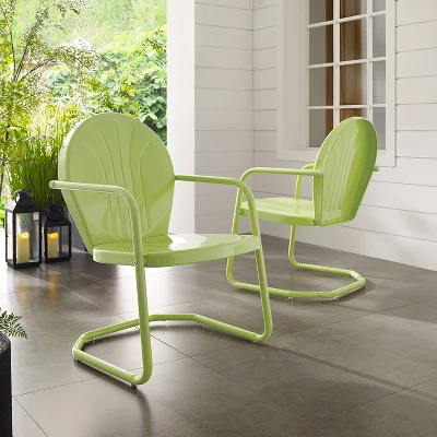 Griffith Metal Chair Key Lime - Crosley - Image 2