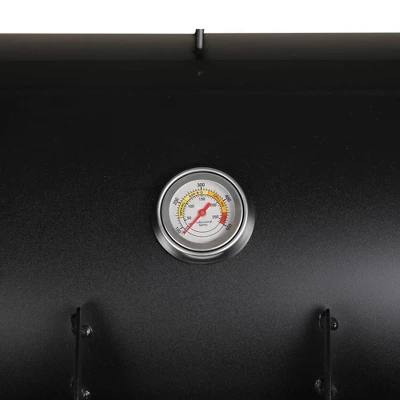 Captiva Designs E02GR006 Offset Charcoal Smoker - Black - Image 6