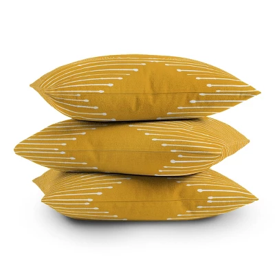 Summer Sun Home Art Geo Outdoor Throw Pillow Yellow - Deny Designs - Image 2