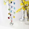 Woodstock Wind Chimes Woodstock Rainbow Makers Collection, Crystal Spiral, 9'' Rainbow Hearts Crystal Suncatcher CS23