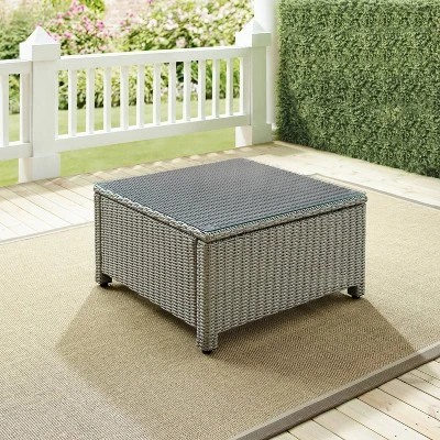 Bradenton Outdoor Wicker Sectional - Gray - Crosley - Image 3