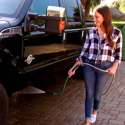 Bernini 50' Metal Garden Hose With Flex End Watering Wand - Image 7