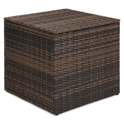 6pc Wicker Outdoor Conversation Set With Cushions - Orange - EDYO LIVING - Image 12