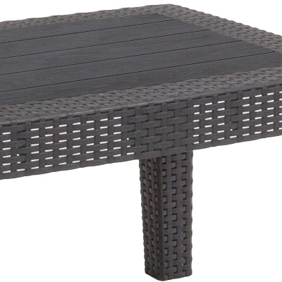 Flash Furniture Rattan Coffee Table - Image 5