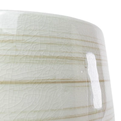 White Swirl Stoneware Planter - Foreside Home & Garden - Image 3