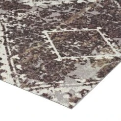 6' X 8' Distressed Outdoor Rug Taupe/White - Foss Floors
