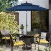 10' X 10' Double Vented 3-Tier Patio Market Table Umbrella - Wellfor