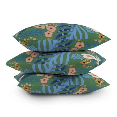 Flowers Whisper Outdoor Throw Pillow - Deny Designs - Image 2