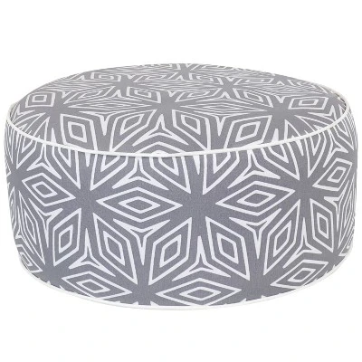 Sunnydaze Decor Sunnydaze Indoor/Outdoor All-Weather, Water-Resistant Inflatable Blow Up Ottoman Pouf - Image 7